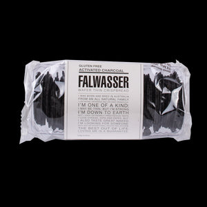 Gluten Free Activated Charcoal Falwasser Crackers 120g C12
