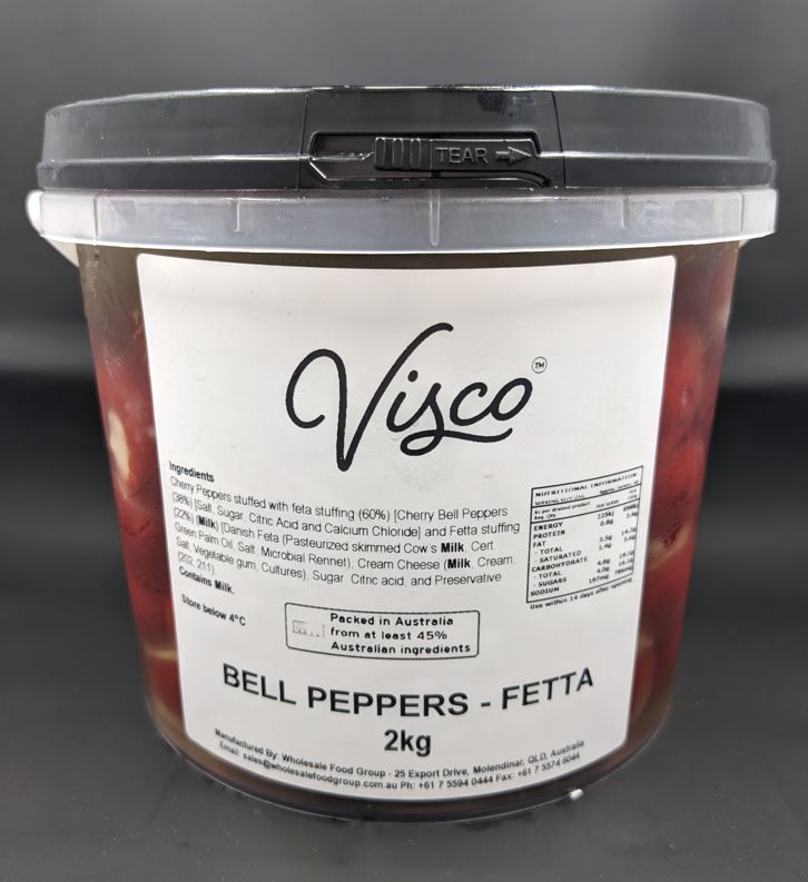 Gusto & Co. Bell Peppers Filled With Fetta 2kg C4