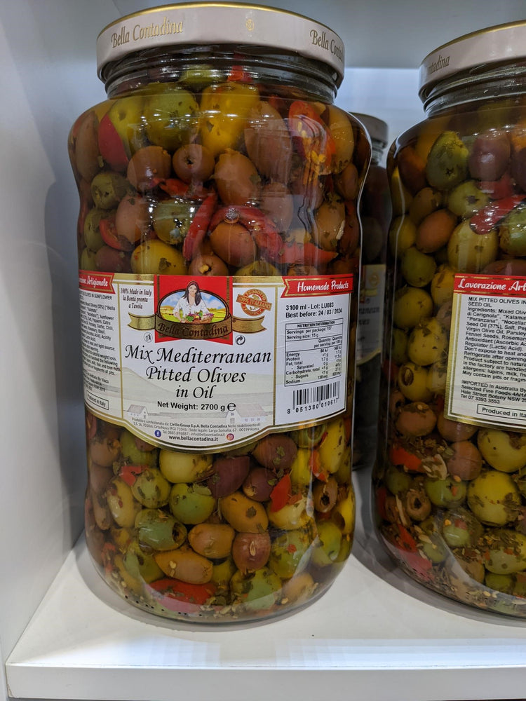 Bella C. Olives Mixed Mediterranean Pitted in Oil 2.8kg Jar   C2