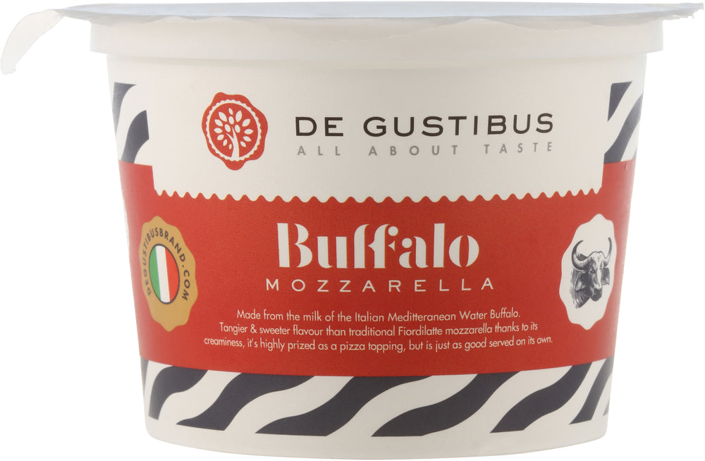 De Gustibus Buffalo Mozzarella 125g C6 (White Lid)