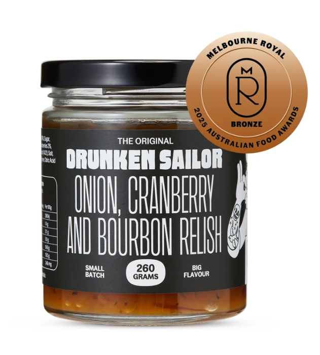 Drunken Sailor Onion,Cranberry & Bourbon Relish 260g C6