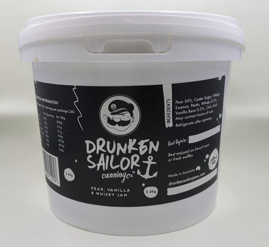 Drunken Sailor Pear, Vanilla & Whisky Jam 2.4kg C4