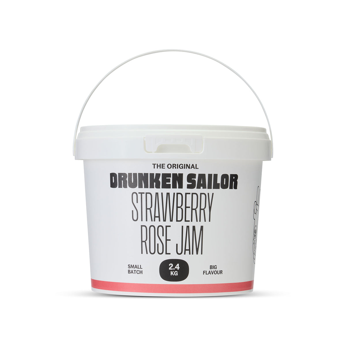 Drunken Sailor Strawberry Rose Jam 2.4kg