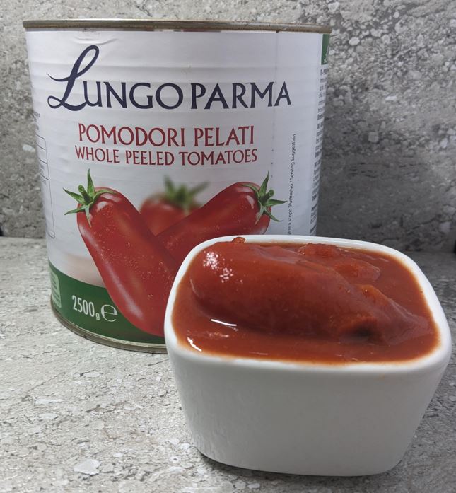 Lungo Parma 100% Italian Premium Whole Peeled Tomatoes 2.5kg C6