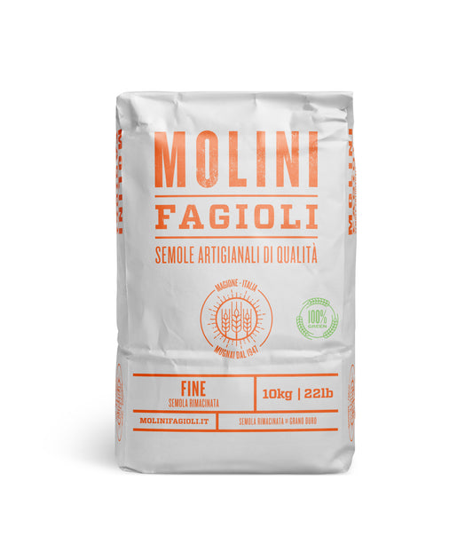Molini Fagioli "Semola Rimacinata" Fine 10kg (AGUGIARO)