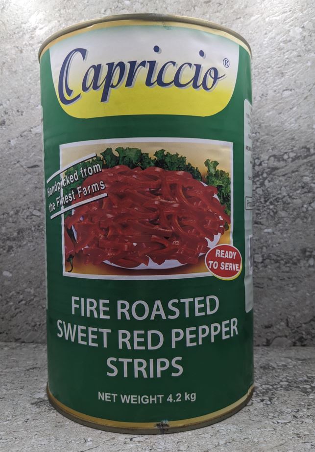 Capriccio Roasted Red Pepper Strips 4.2kg C3