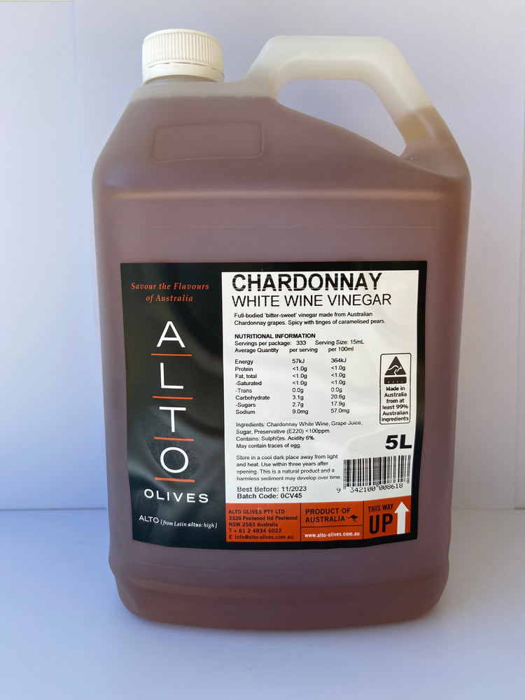 Alto Vinegar Chardonnay 5lt