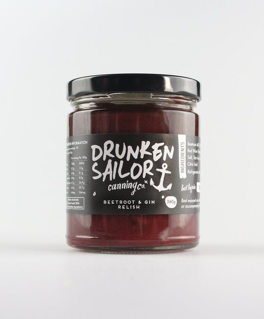 Drunken Sailor Beetroot & Gin Relish 260g C6