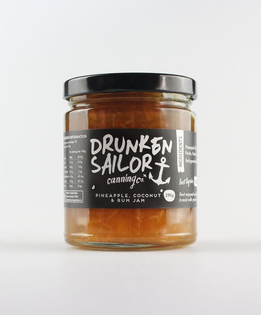 Drunken Sailor Pineapple,Coconut & Rum Jam 290g C6