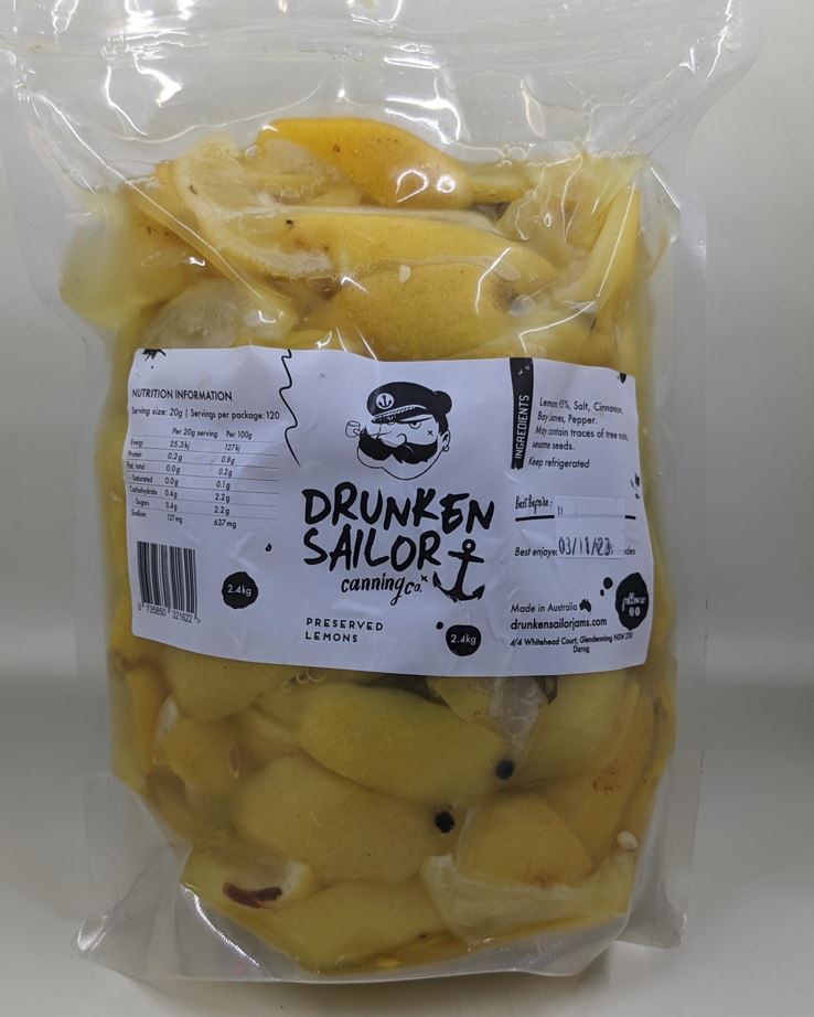 Drunken Sailor Preserved Lemon 2.4kg C4
