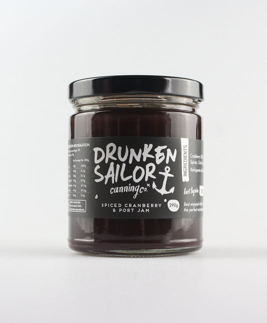 Drunken Sailor Spiced Cranberry & Port Jam 290g C6