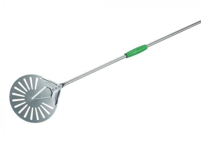 GI.Metal Peel Round Perforated 23cm G.F