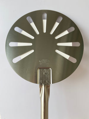 GI.Metal Peel Round Small Perforated (Neapolitan)20cm