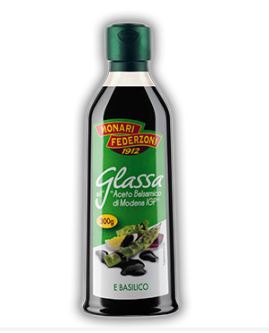 Monari Glaze of Balsamic Vinegar of Modena with  Basil (Retail) 250ml  C6