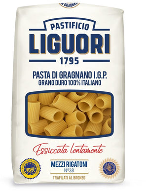 Pasta Liguori Mezzi Rigatoni 500g C16