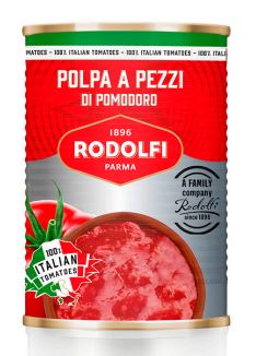 Rodolfi Tomato Polpa a Pezzetti (chopped) 400g C12